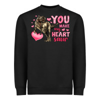 Black you make my heart saur Heavyweight Sweatshirt - LillyAllenDesigns