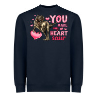 Navy you make my heart saur Heavyweight Sweatshirt - LillyAllenDesigns