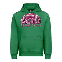 Emerald Tickle Breast Cancer Football Urban Hoodie - FaDigitalArtStudio