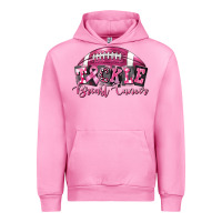 Fuchsia Pink Tickle Breast Cancer Football Urban Hoodie - FaDigitalArtStudio
