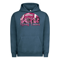 Pigment Midnight Navy Tickle Breast Cancer Football Urban Hoodie - FaDigitalArtStudio