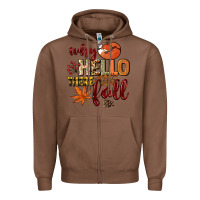 Chestnut Why hello there Fall Zipper Hoodie - NancyCooperArtShop