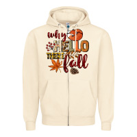 Sandshell Why hello there Fall Zipper Hoodie - NancyCooperArtShop