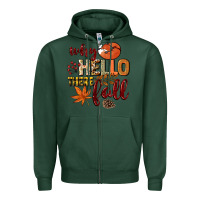 Sports Green Why hello there Fall Zipper Hoodie - NancyCooperArtShop