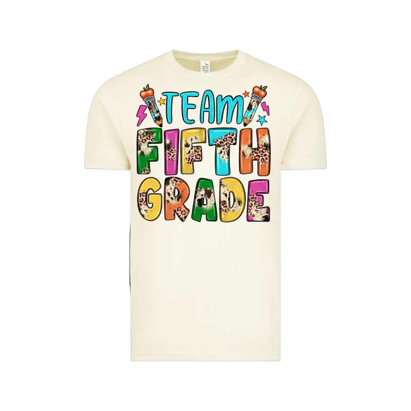 Team Fifth Grade Vintage Tee by JahusDesignShop | Teevron