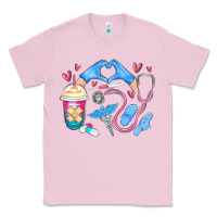 Bubblegum Pink nurse life Classic Tee - MaliasSmallBusiness