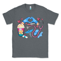 Charcoal Heather nurse life Classic Tee - MaliasSmallBusiness