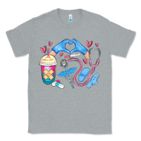 Heather Grey nurse life Classic Tee - MaliasSmallBusiness