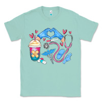 Seafoam nurse life Classic Tee - MaliasSmallBusiness