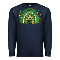 Navy St. Patrick's rainbow Premium Sweatshirt - CowGirlArtShop