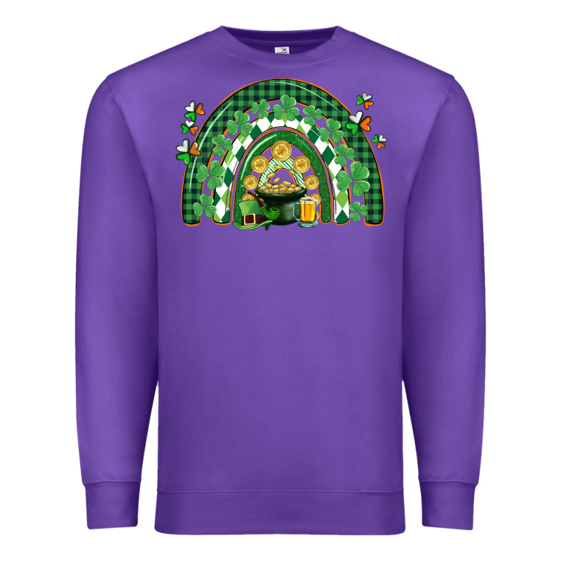 St. Patrick's Rainbow Premium Sweatshirt by CowGirlArtShop | Teevron