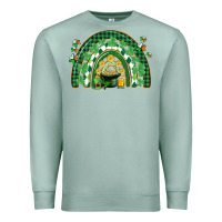 Seafoam St. Patrick's rainbow Premium Sweatshirt - CowGirlArtShop
