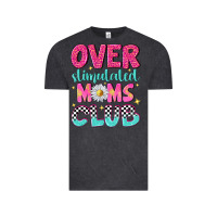 Vintage Black over stimulated moms club Vintage Tee - NancyCooperArtShop