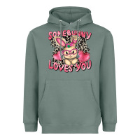 Sage Somebunny loves you Easter Day Heavyweight Hoodie - CowGirlArtShop