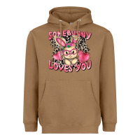 Toasted Coconut Somebunny loves you Easter Day Heavyweight Hoodie - CowGirlArtShop
