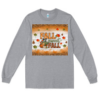 Heather Grey fall sweet fall tumbler Long Sleeve Tee - BundleAndBundleShop