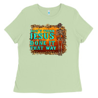 Matcha don't jesus done it that way western skeleton Ladies Tee - Artiststas