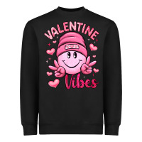 Black valentine vibes Heavyweight Sweatshirt - LillyAllenDesigns