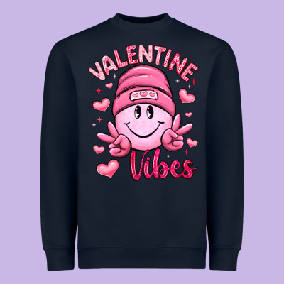 Valentine Vibes Heavyweight Sweatshirt Designed By Lillyallendesigns
