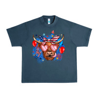 Midnight Navy western america cow Urban Heavy Tee - JahusDesignShop