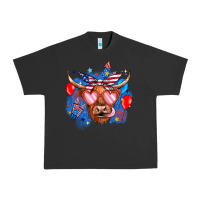 Pigment Black western america cow Urban Heavy Tee - JahusDesignShop