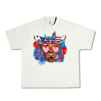 Pistachio western america cow Urban Heavy Tee - JahusDesignShop