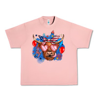 Salmon western america cow Urban Heavy Tee - JahusDesignShop