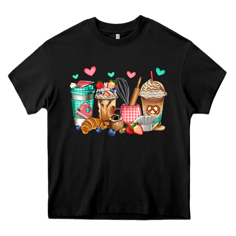 Baking Coffee Cups Heavy Core Tee by Jasminsmagicworld | Teevron