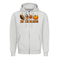 Dove Grey Tis' the season Zipper Hoodie - NancyCooperArtShop