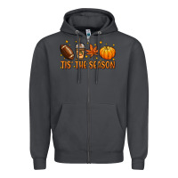 Smoke Tis' the season Zipper Hoodie - NancyCooperArtShop