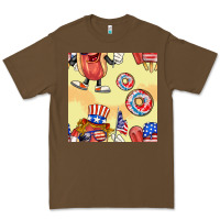 Cacao patriotic hotdog ice cream donat Premium Tee - BundleAndBundleShop