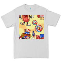 Dove Grey patriotic hotdog ice cream donat Premium Tee - BundleAndBundleShop