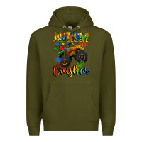 Army Green autism crusher Premium Hoodie - CowGirlArtShop