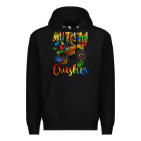Black autism crusher Premium Hoodie - CowGirlArtShop