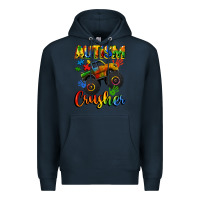 Navy autism crusher Premium Hoodie - CowGirlArtShop