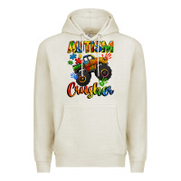 Oatmeal Heather autism crusher Premium Hoodie - CowGirlArtShop