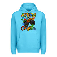 Ocean Blue autism crusher Premium Hoodie - CowGirlArtShop