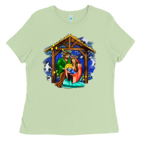 Matcha jesus and mary with god Ladies Tee - AdoDesignShop