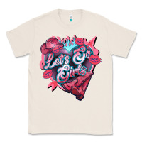 Natural lets go girls pink Classic Tee - NancyCooperArtShop