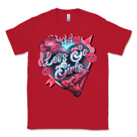 Red lets go girls pink Classic Tee - NancyCooperArtShop