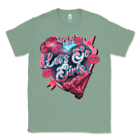 Sage lets go girls pink Classic Tee - NancyCooperArtShop