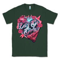 Sports Green lets go girls pink Classic Tee - NancyCooperArtShop