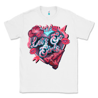 White lets go girls pink Classic Tee - NancyCooperArtShop