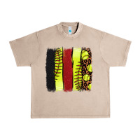 French Oak softball brushstroke Urban Heavy Tee - NancyCooperArtShop
