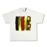 Pistachio softball brushstroke Urban Heavy Tee - NancyCooperArtShop