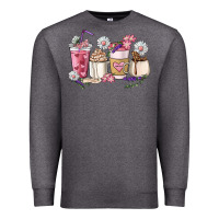 Charcoal Heather Mama coffee cup mother's day Premium Sweatshirt - HowdyJamesFarm