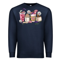Navy Mama coffee cup mother's day Premium Sweatshirt - HowdyJamesFarm