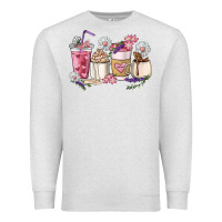 Oatmeal Heather Mama coffee cup mother's day Premium Sweatshirt - HowdyJamesFarm