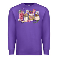 Purple Mama coffee cup mother's day Premium Sweatshirt - HowdyJamesFarm
