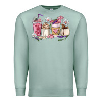 Seafoam Mama coffee cup mother's day Premium Sweatshirt - HowdyJamesFarm